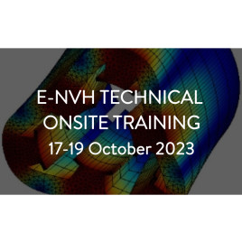 e-NVH onsite training 14Mar-16Mar 2023