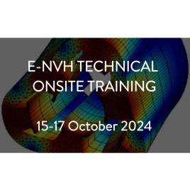e-NVH onsite training 15-17 October 2024